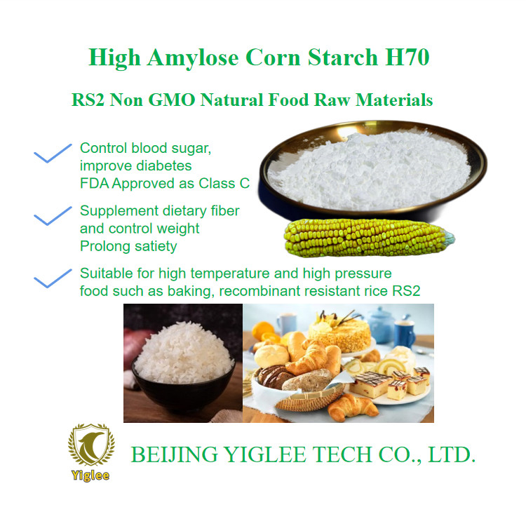 Bắc Kinh YIGLEE TECH Tấm gạo cao amylose RS2 kháng thấp chỉ số đường huyết tinh bột HAMS cao amylose